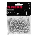Bolsa de remache 1/8" x 5/16" de aluminio ala 1/4" con 50 pzas | Fiero