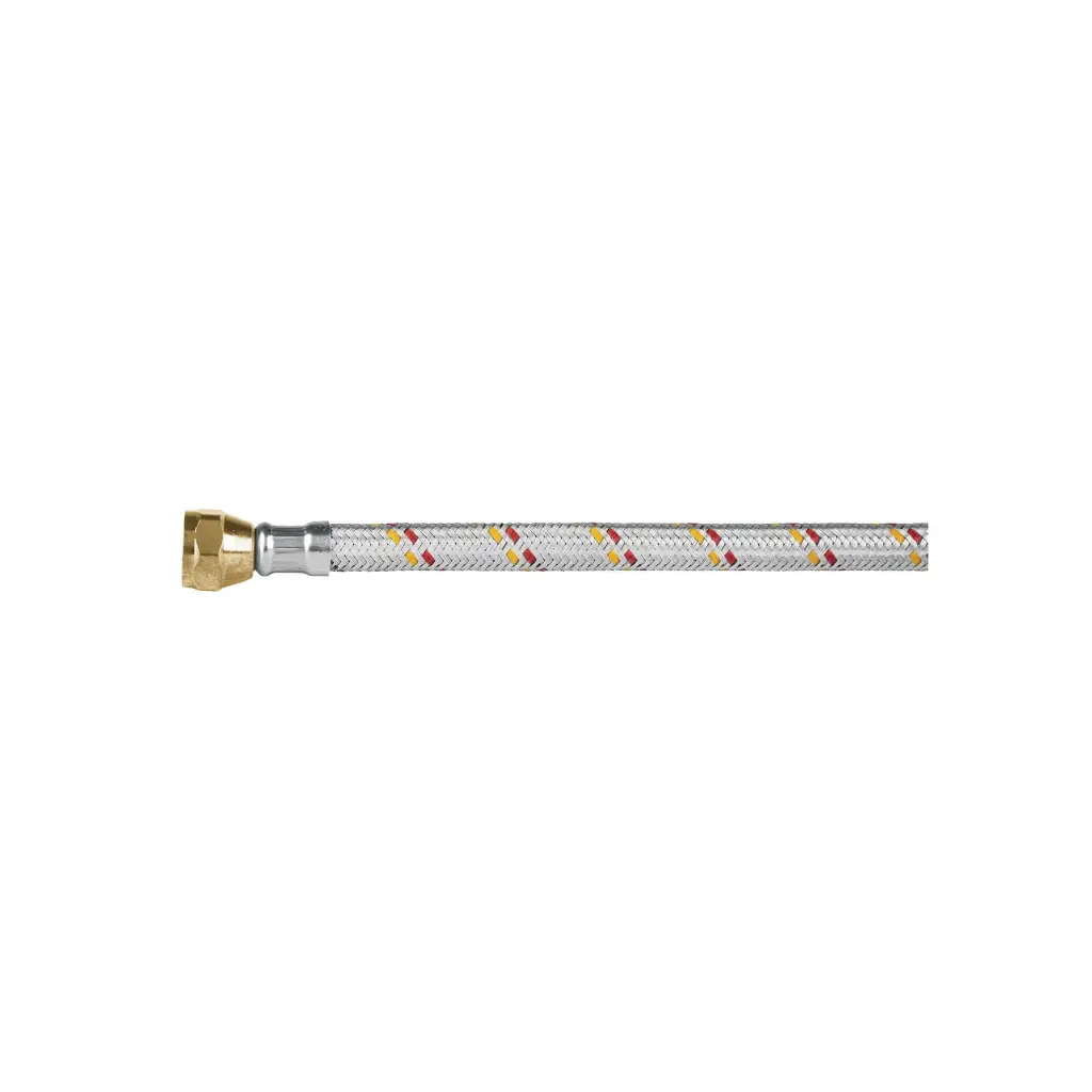 Manguera para gas, aluminio, 3/8" flare, 100 cm, FOSET BASIC