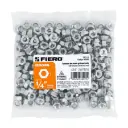Bolsa tuerca 1/4" hexagonal de acero galvanizado con 250 pzas | Fiero
