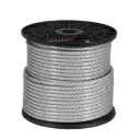 Carrete cable 1/4 de acero flexible recubierto PVC 7x19 hilos 75 mtrs | Fiero