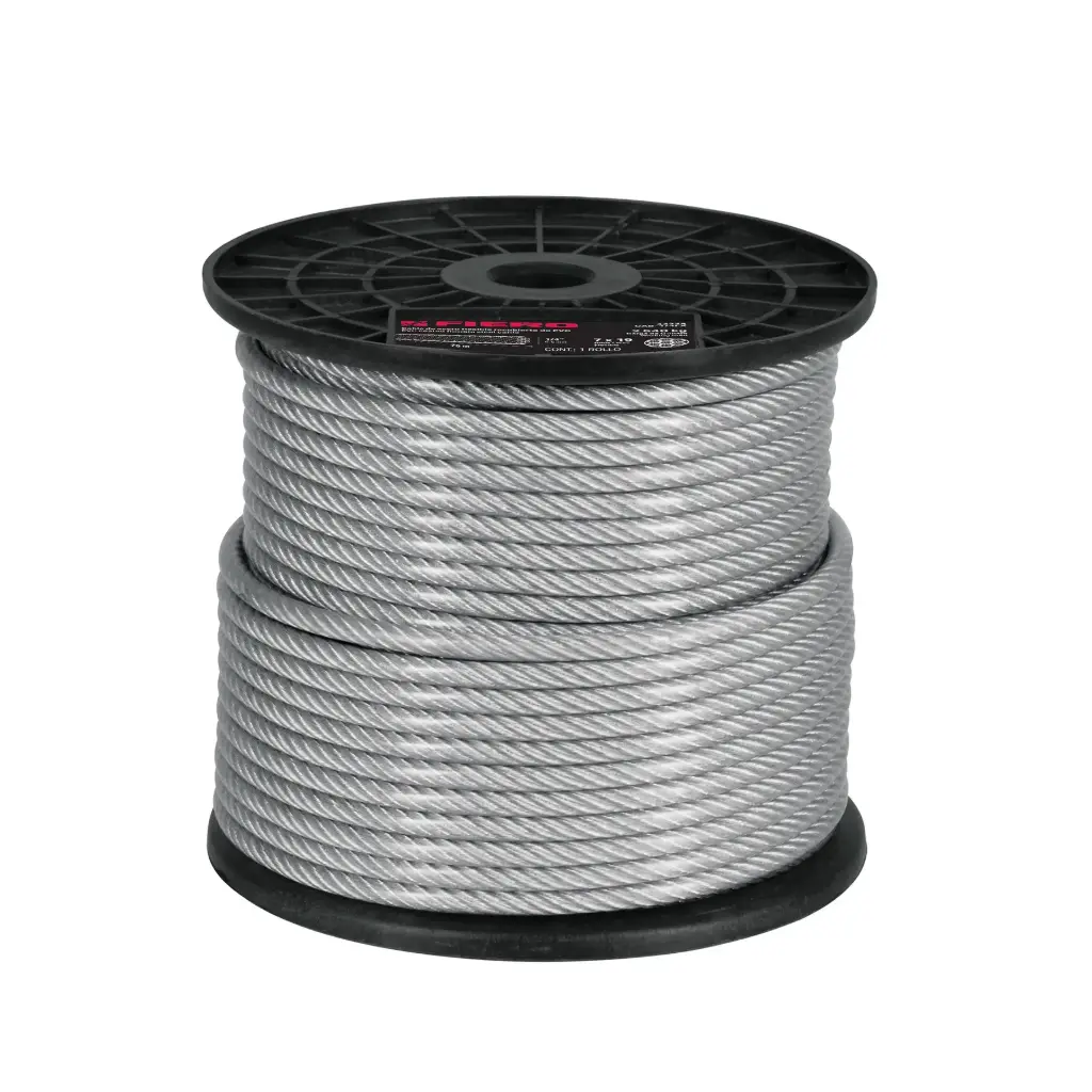[44223] Carrete cable 3/16 recubierto PVC 7x19 75m|Fiero