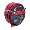 Manguera 1/2" super reforzada 4 capas 30 m conexiones metal Roja | Truper Pro