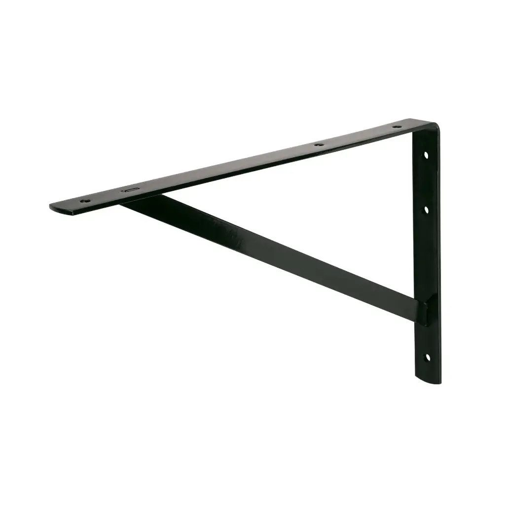 Ménsula de acero reforzada 10 x 16" Negro  | Fiero