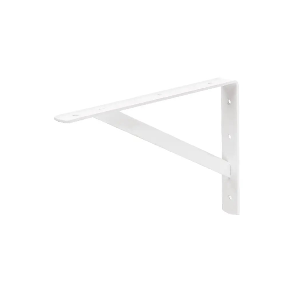 [44670] Ménsula de acero reforzada blanca 8 x 12" | Fiero