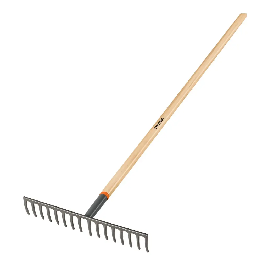 Rastrillo recto de 16 dientes mango de 60" Truper