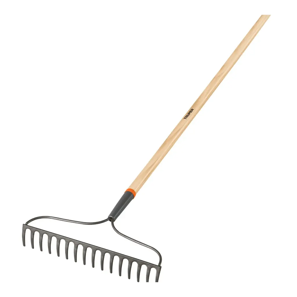 Rastrillo jardinero classic 16 dientes mango 54" Truper