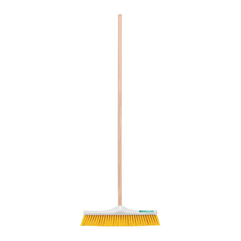 [57036] Cepillo industrial cerda suave de 50 cm con bastón de madera | Klintek