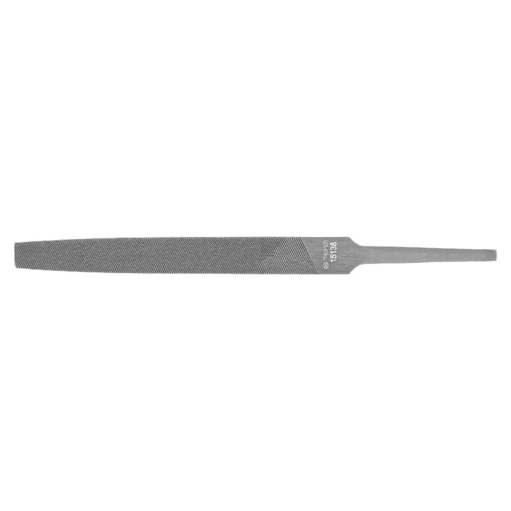 [15138] Lima plana bastarda 4" sin mango | Truper