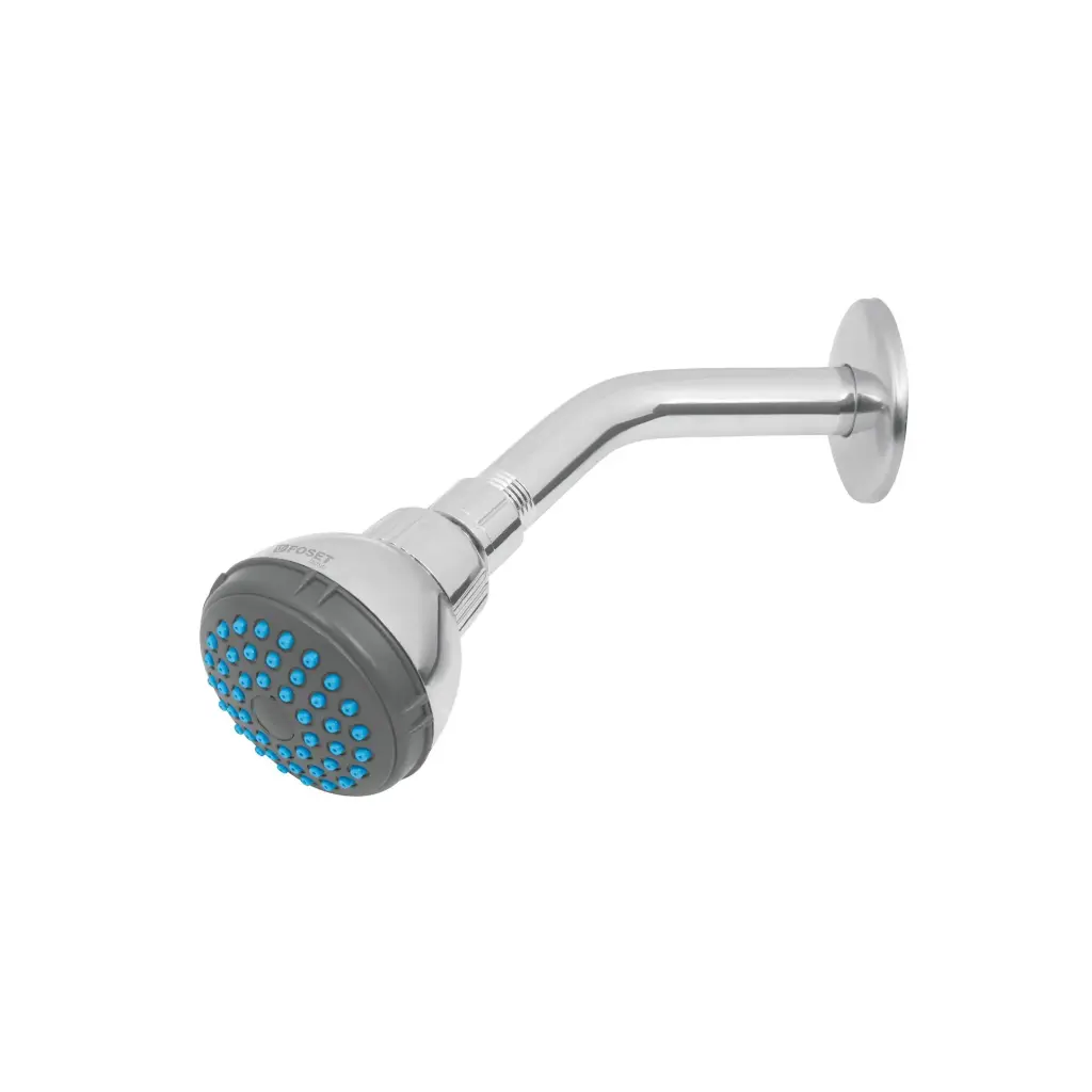 [49245] Regadera redonda 2-1/2" brazo y chapetón de acero | Foset