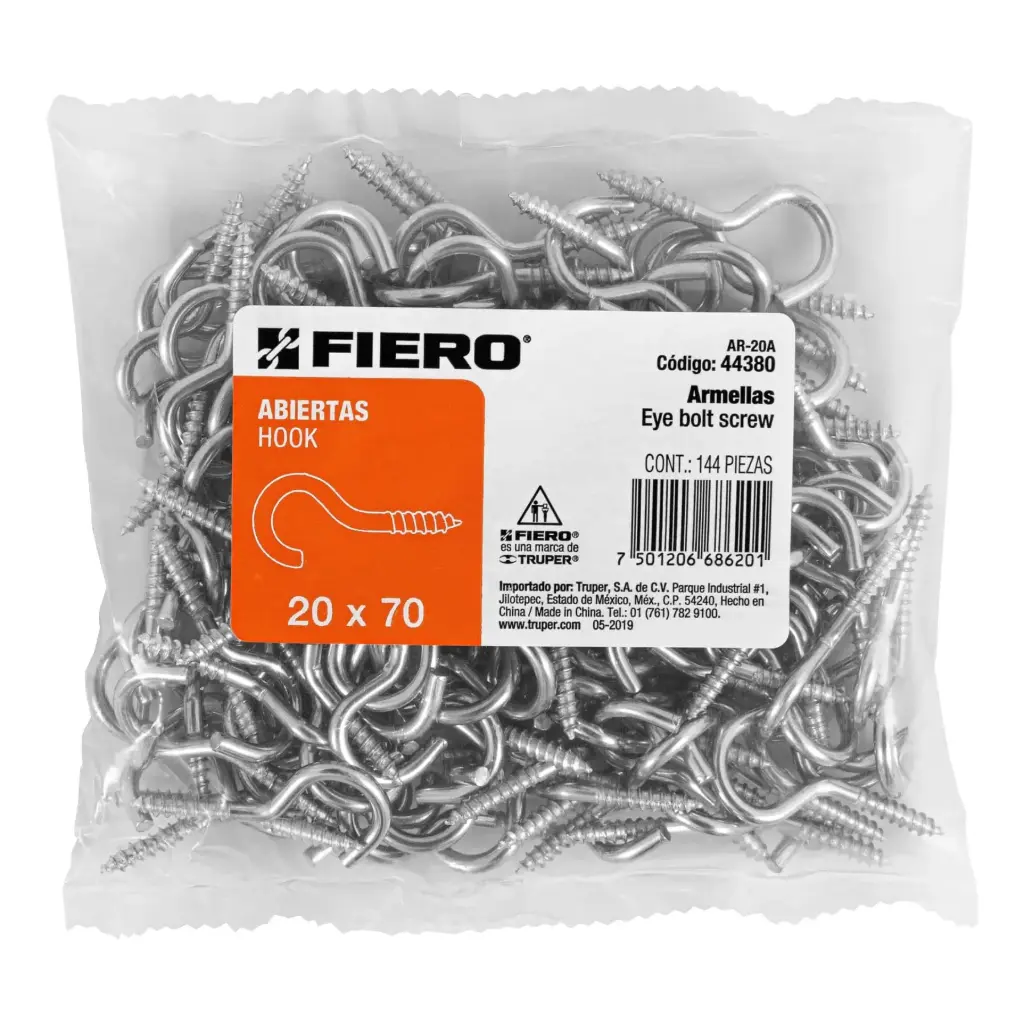 Bolsa armella abierta 20 x 70 con 144 pzas | Fiero
