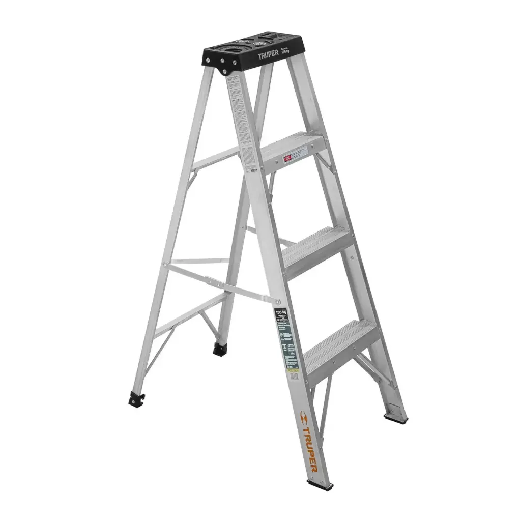[16741] Escalera de tijera tipo III 3 escalones y bandeja | Truper