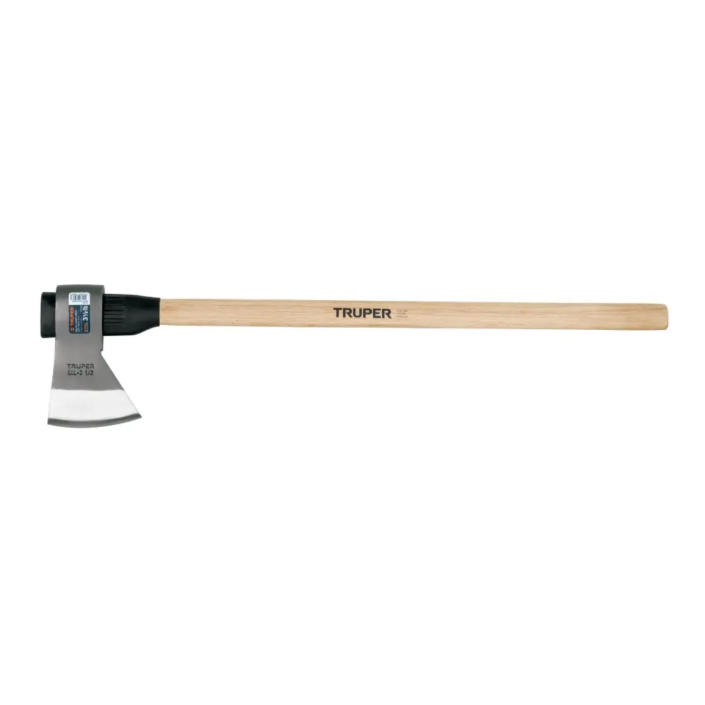 Hacha media labor 3-1/2 lb mango de madera 36" | Truper
